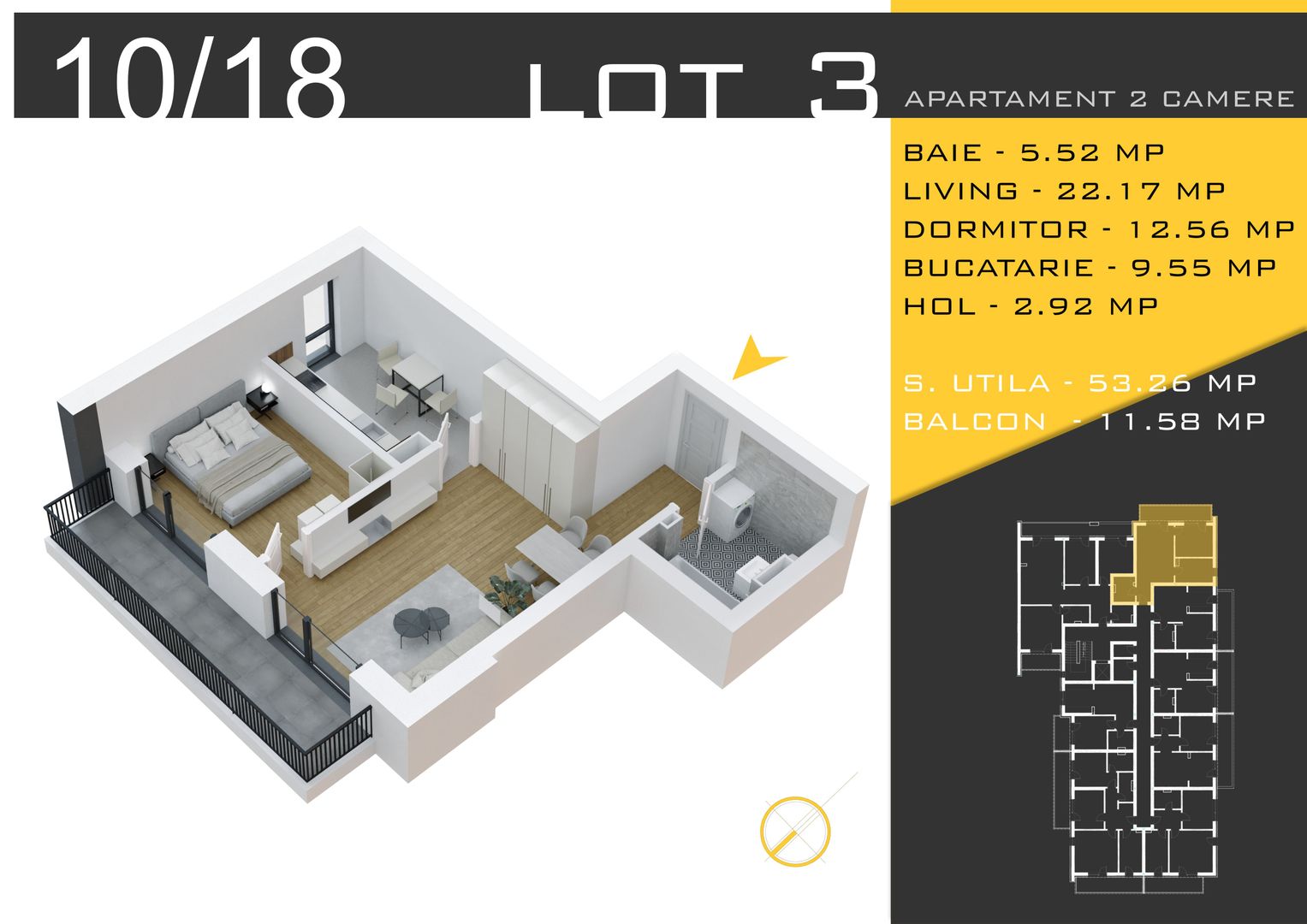 2 camere  Titan Pallady  Metrou Nicolae Teclu - Schiță 10