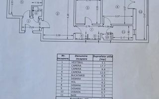3 CAMERE SEMIDECOMANDATE | VEDERE SUPERBĂ PARC IOR | ( BABA NOVAC) - Schiță 12