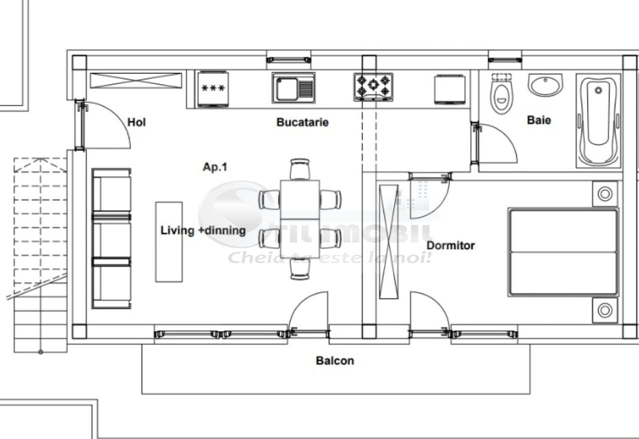 Apartament 2 camere, Valea Lupului-Rediu, 51mp, 0% comision - Poză 8