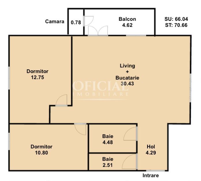 Apartament 3 Camere | 2 Bai | Intermediar | Semifinisat  Zona VIVO BMW - Schiță 5