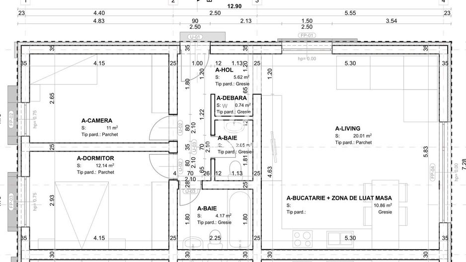 Casa Noua pe Parter - LA CHEIE  - Sibiu, Talmaciu - Schiță 3