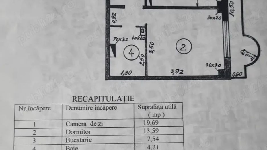 Apartament 2 camere decomandat, central - Poză 2