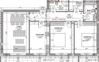 Apartament 3 camere decomandat – 74 mp - Zona Dedeman - Poză 11