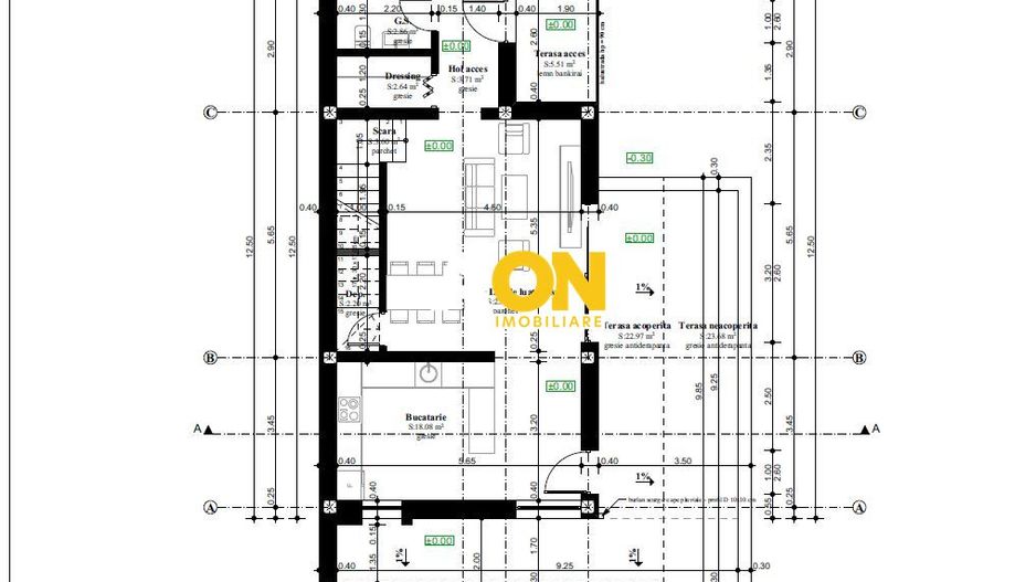 Casa moderna, 4 camere, semifinisata, 386 mp teren, zona Micesti - Schiță 15