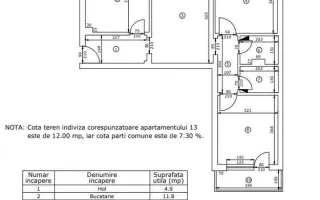 Apartament cu 3 camere / 72 mp / in zona Podu Ros- 1001 Articole - Poză 13