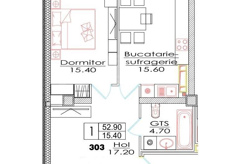 Vânzare, apartament, o cameră, str. Ialoveni, Telecentru - Poză 3