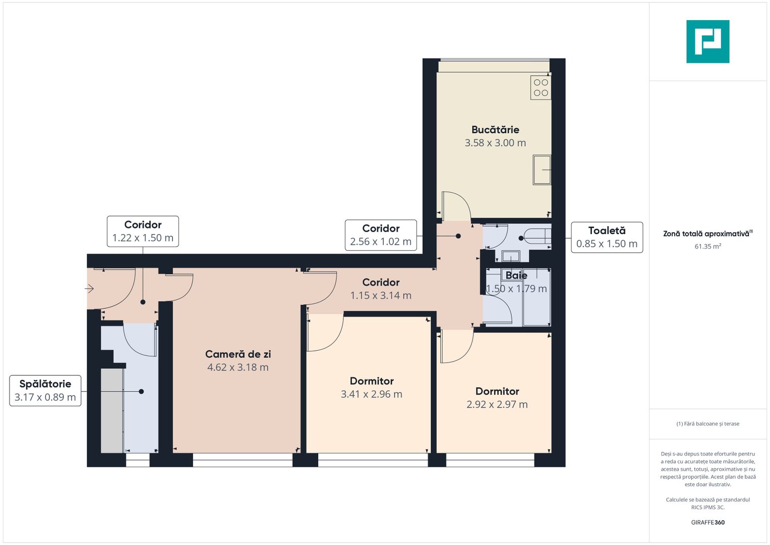 Apartament 3 camere luminos și renovat în zona Apusului - Poză 4