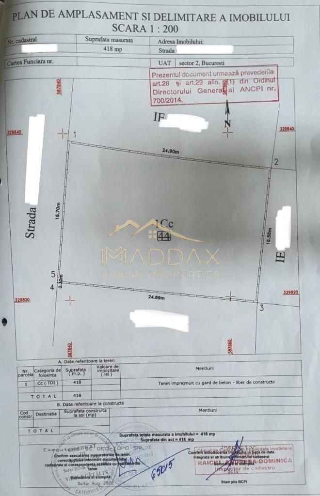 Teren Intravilan ***418mp*** posibilitate constructie S+P+2E+3ER // Floreasca - Schiță 8