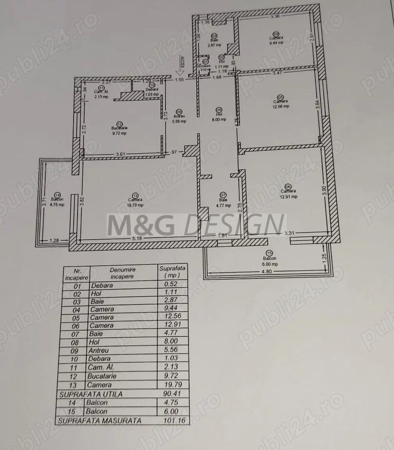 Apartament 4 camere Steaua etaj 1 - Poză 7