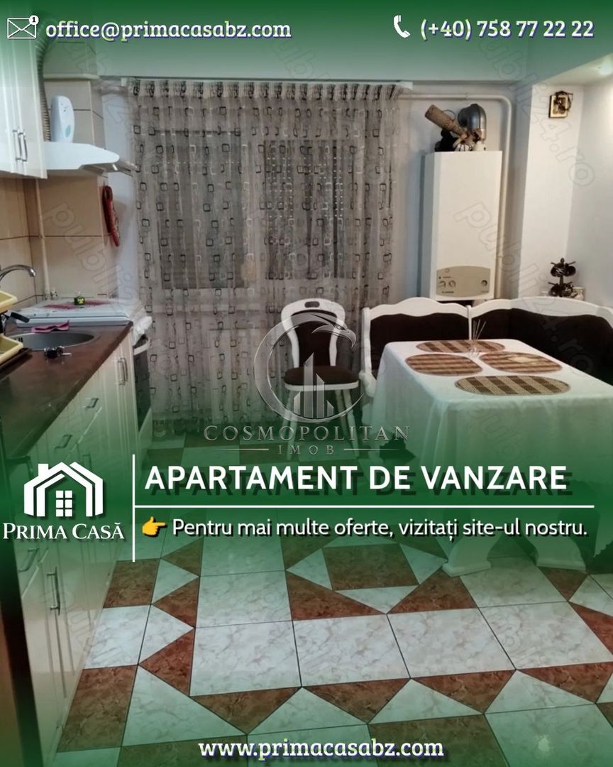 Apartament cu 3 camere zona 0 etaj 5 din 6 conf 1 decomandat Pret: 110.000 neg. - Poză 1
