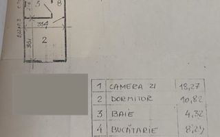 Apartament 2 camere cu centrala si vedere spre lac – Crângași - Schiță 12