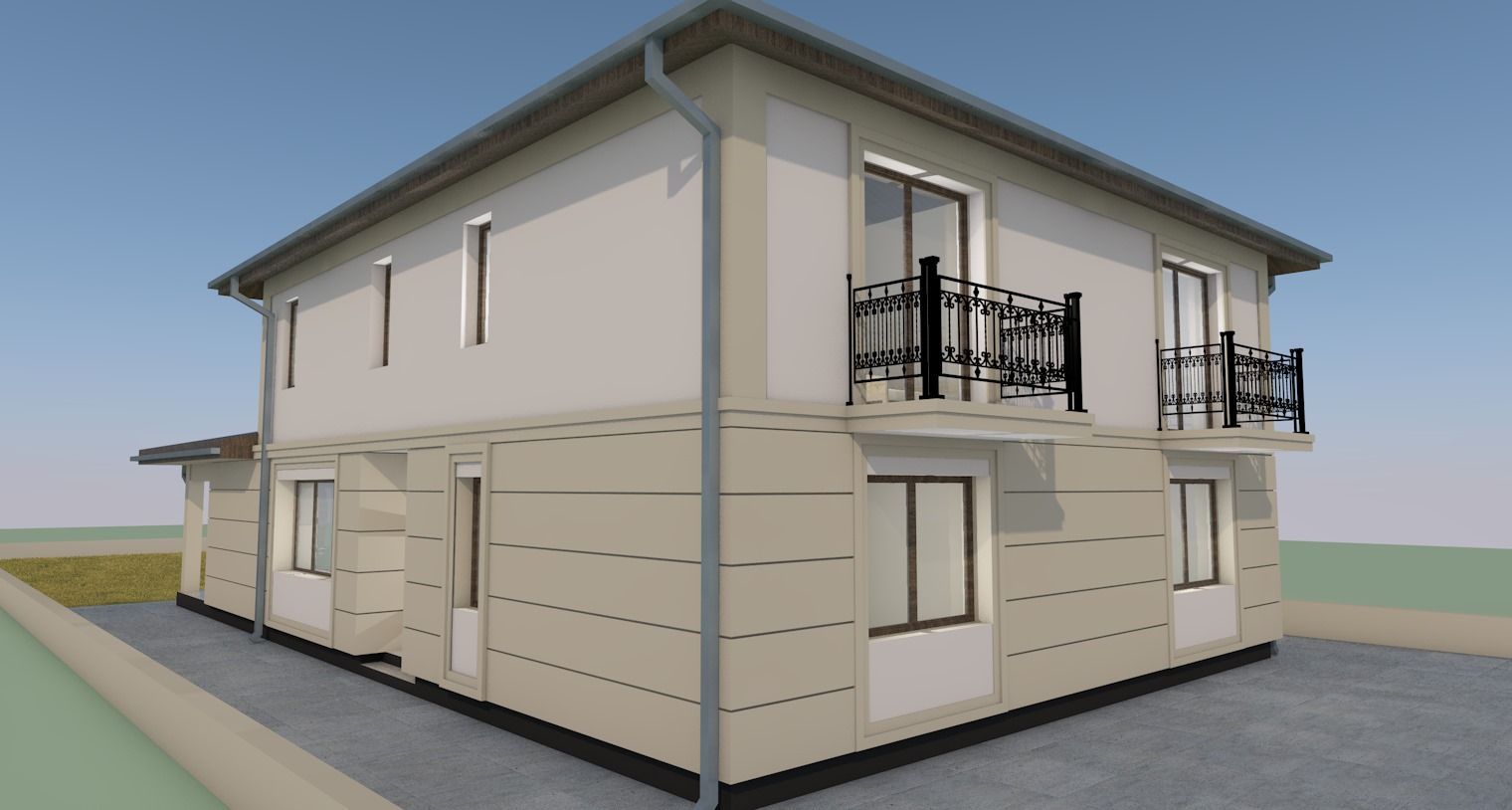 Duplex cu 4 camere si teren generos 350mp - Poză 1