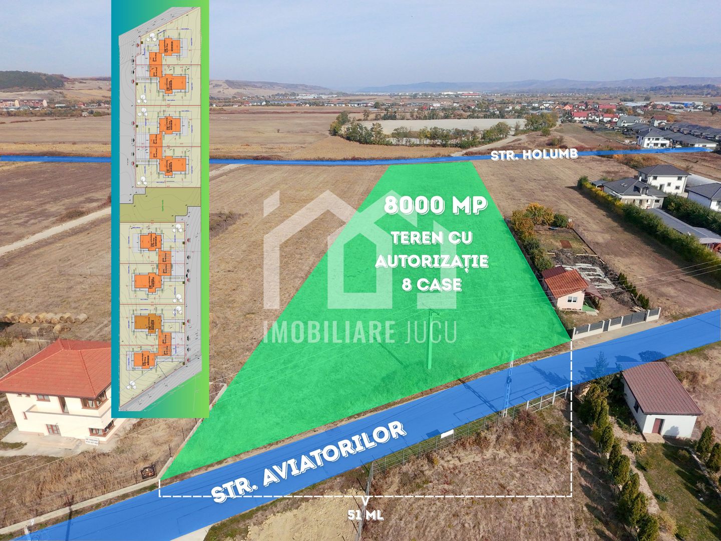 Proiect 8 case autorizate Jucu de Mijloc - Strada Aviatorilor - Poză 1
