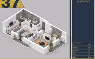 Apartament 3 cam, Finalizat, acte gata, METROU, Comision 0, TITAN - Poză 2