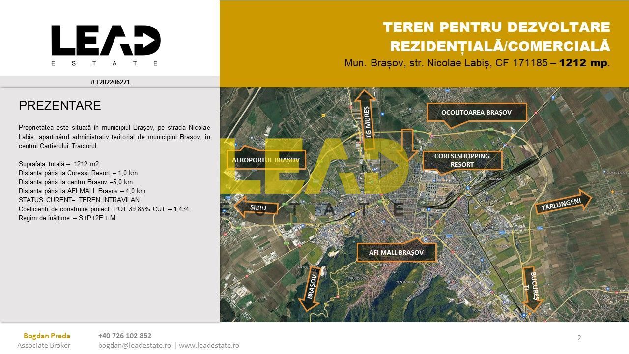OPORTUNITATE INVESTITIE TEREN LOCUINTE COLECTIVE si SPATII COMERCIALE - Poză 2