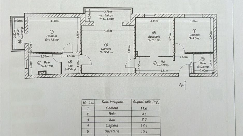 Calea Buziasului | 3 Camere | Etaj 1 | Centrala proprie | - Poză 11