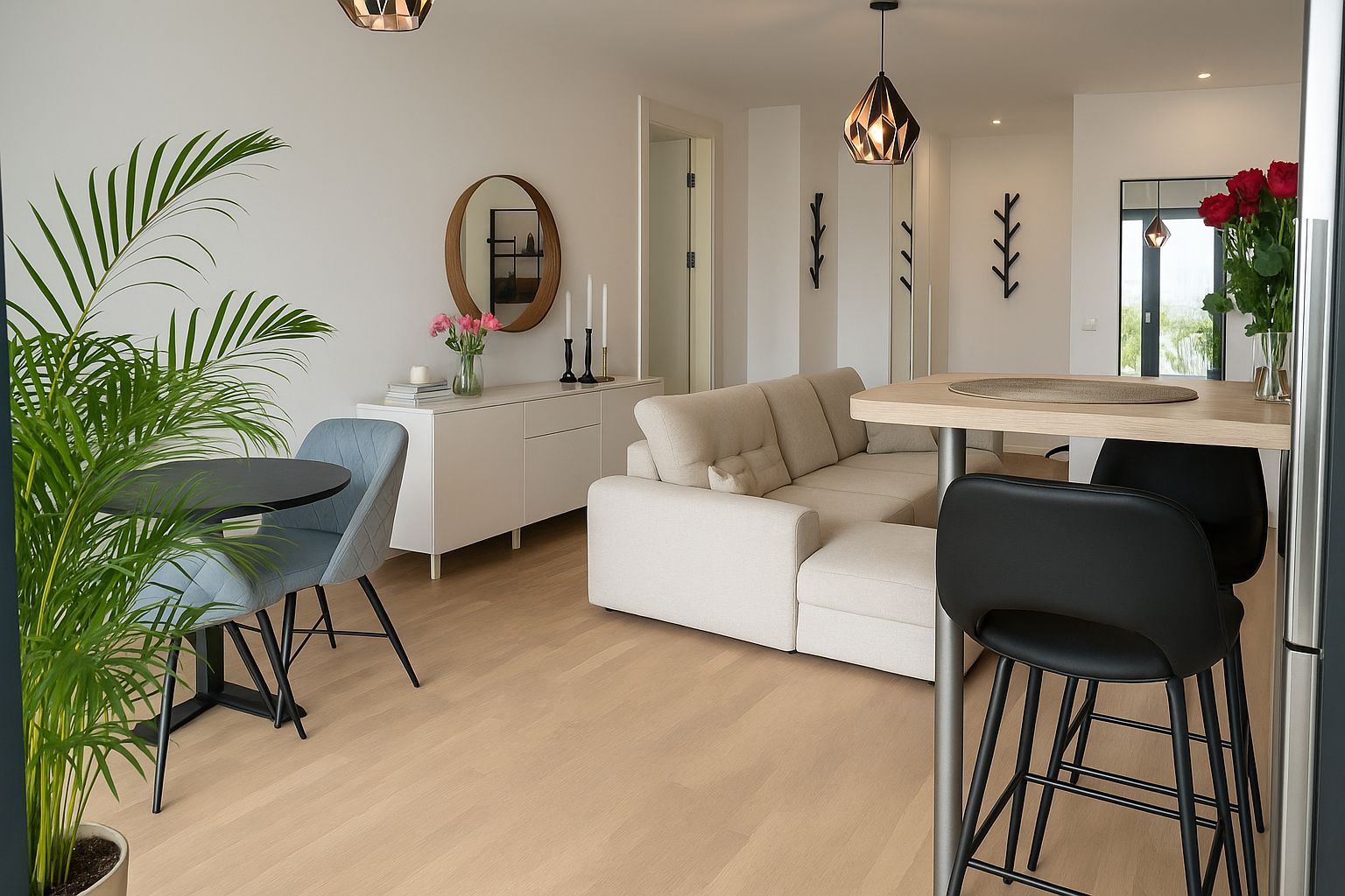 Apartament 2 camere complet mobilat 102 The Address - Poză 1