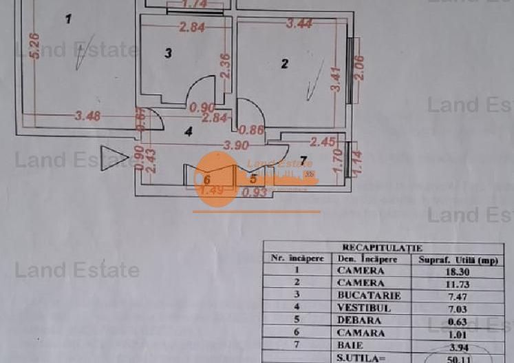 2 camere etaj 1 din 4 Aviatiei - Poză 1