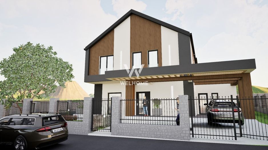 Casă single modernă, eficientă energetic și curte generoasă - Poză 1