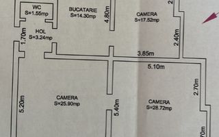 Spatiu birouri I 94mp I Renovat I Central - Calea Dumbravii - Schiță 12