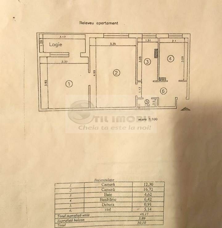2 CAM PODU ROS PALAS CANTEMIR FARA RISC ETAJ INTERMEDIAR - Poză 8