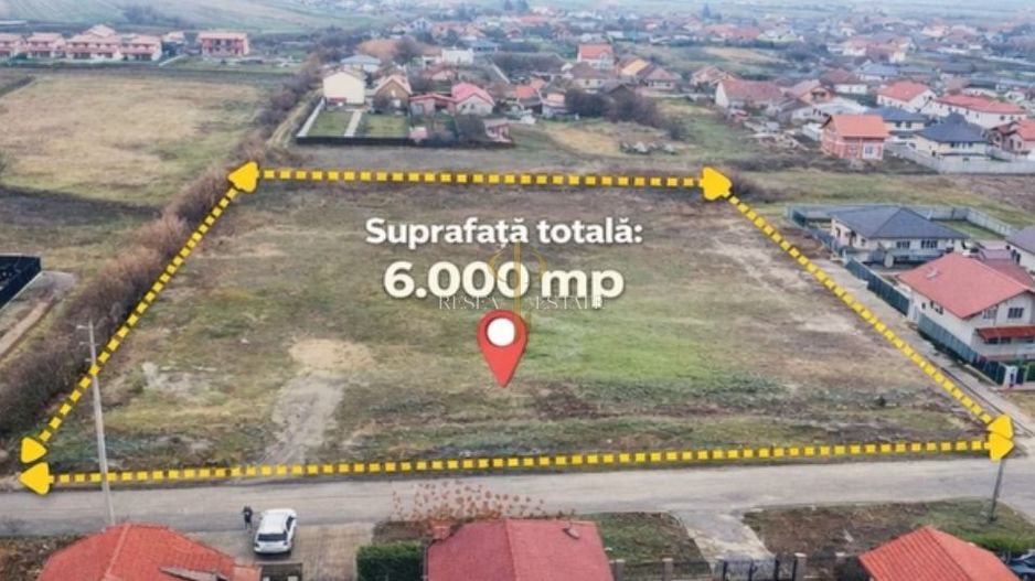 Teren 6.000 mp – 3 fronturi stradale | Ideal dezvoltare rezidențială - Poză 1
