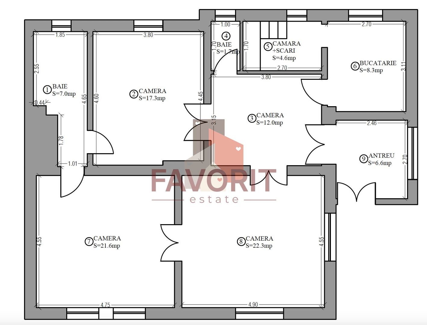 COMISION 0%. Oportunitate imobiliara. Teren 802mp . Pozitie excelenta - Schiță 6