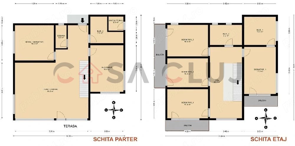 Casa individuala, 500 mp teren, garaj dublu, Someseni! - Poză 20