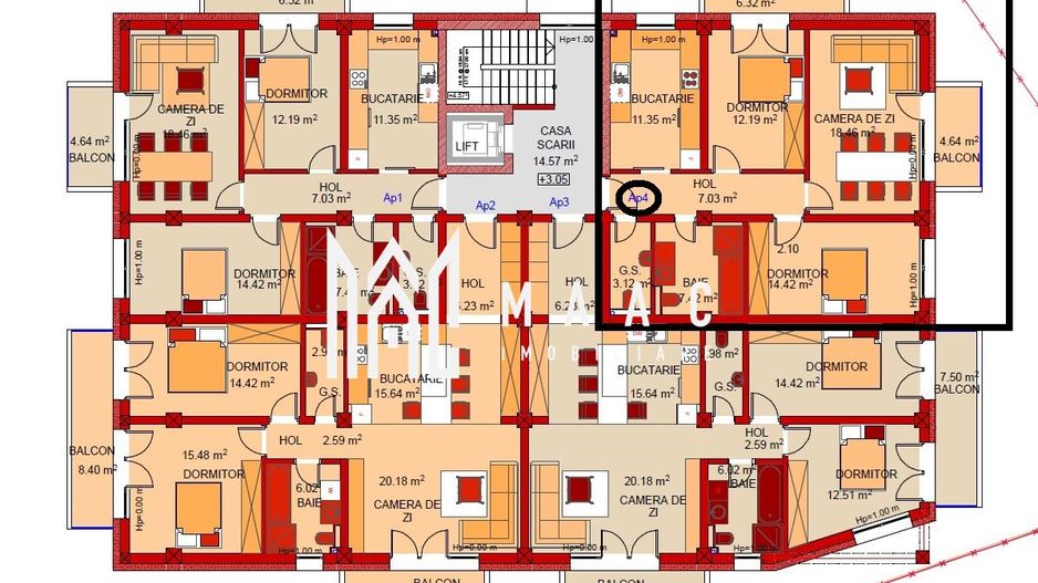 Comision 0 | Apartament 3 camere | Etaj 1 | Parcare | Brana - Poză 2