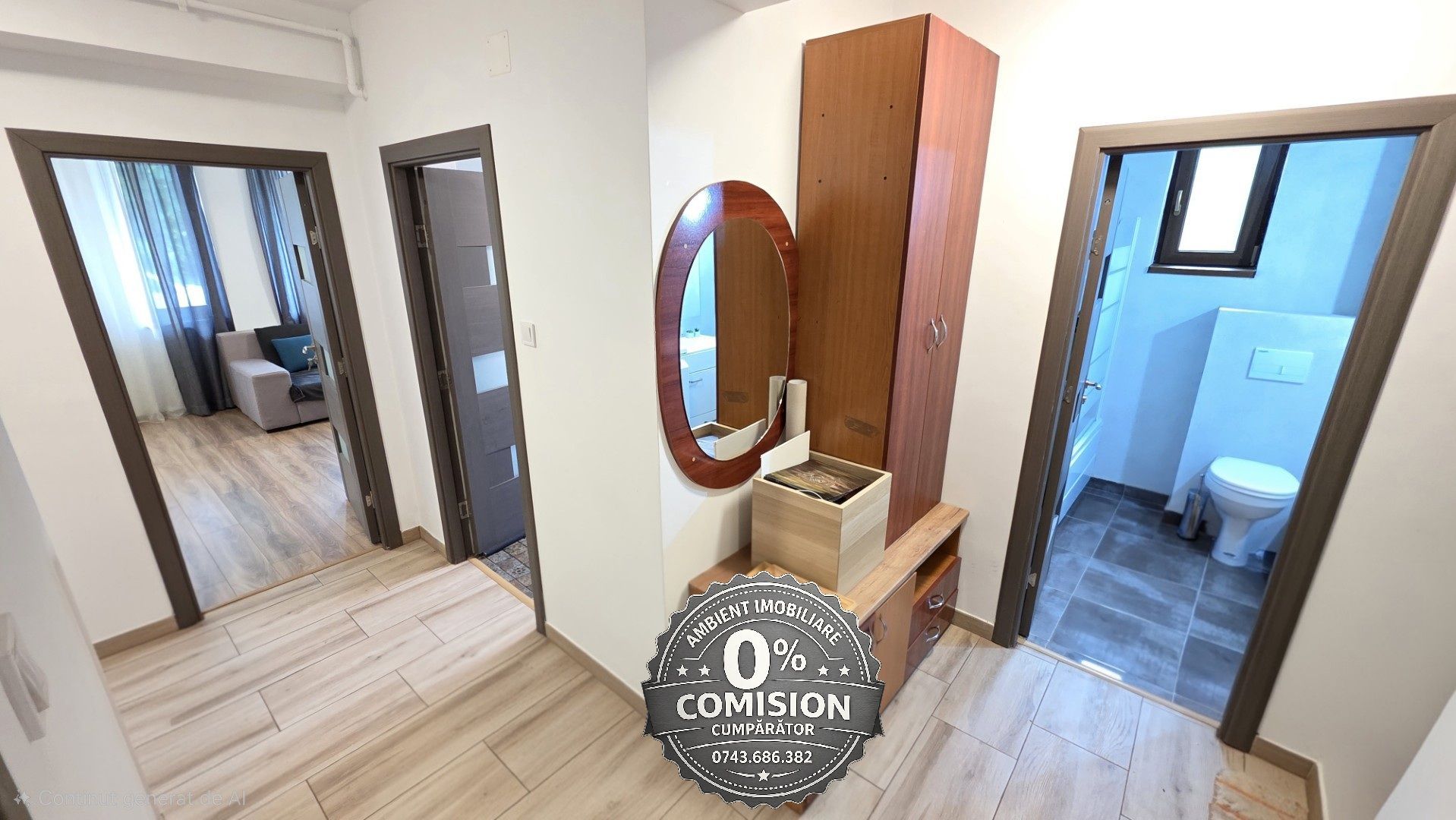 Apartament cu 3 camere, bloc NOU, mobilat și utilat, VASLUI - zona TRAIAN; - Poză 10