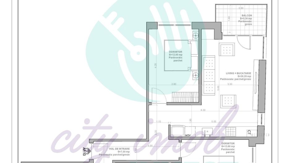 3 camere luminoase BLOC BOUTIQUE - EMINESCU - Poză 13