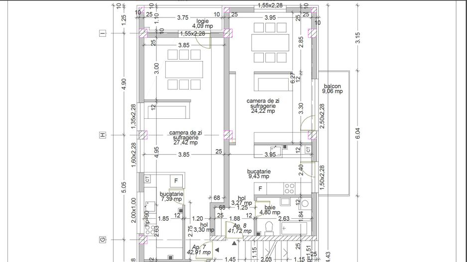 Apartament 2 camere zona de N bloc nou - Poză 2