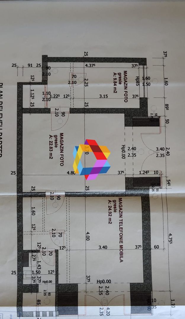 Spatiu comercial de închiriat, Brasov - 62 mp # plus-imo.ro - Schiță 3