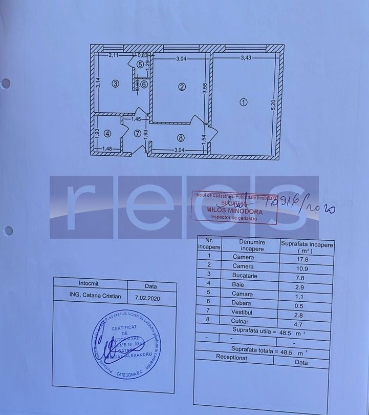 VANZARE APARTAMENT 2 CAMERE DECOMANDAT 49MP 1 DECEMBRIE 1918 TRAPEZIULUI - Poză 12