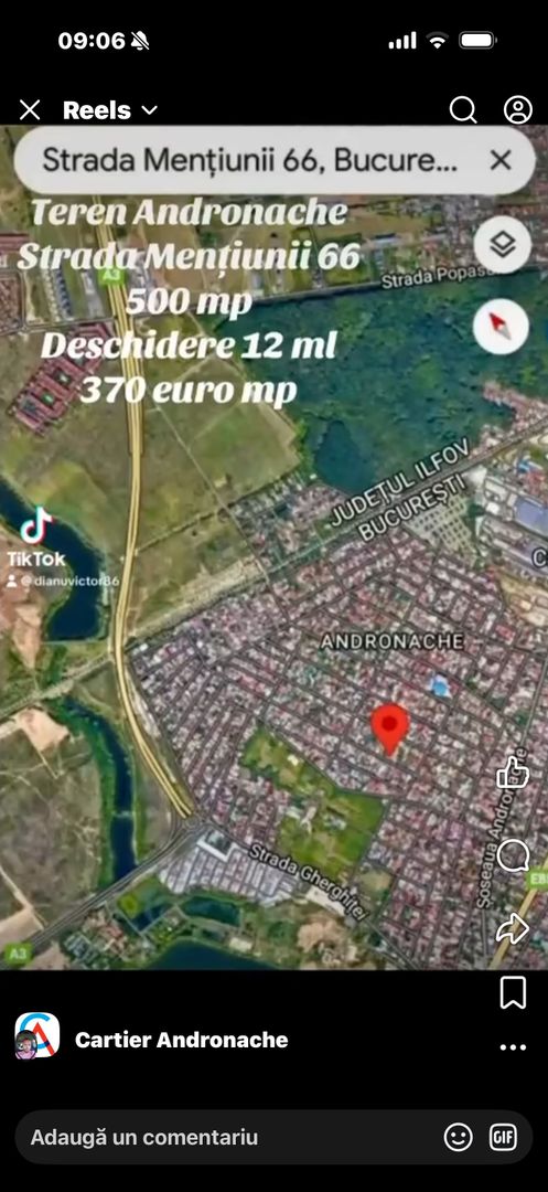 Teren intravilan 500 mp Colentina -Andronache la șosea-împrejmuit! - Poză 4