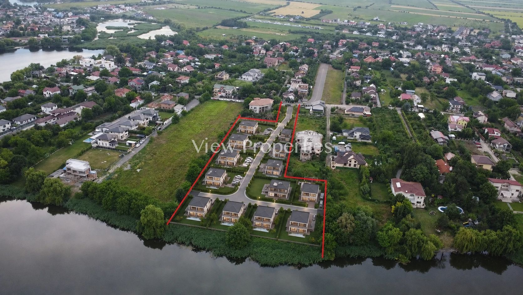 Corbeanca - Teren intravilan cu 88mp descidere la lac - Poză 1