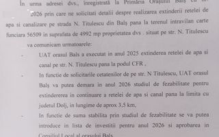Teren Intravilan intrare Bals langa Lukoil - Poză 3