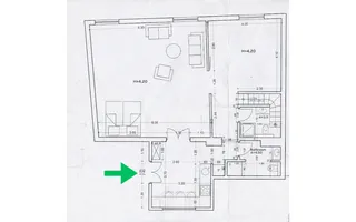Apartament-galerie la kilometrul zero | 2 camere + mezanin, 2 băi - Schiță 20