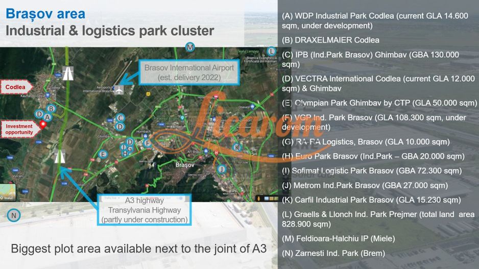 Codlea teren constructii industriale sau logistice 8 ha pana la 24 Ha - Poză 7