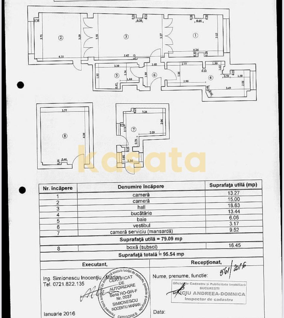 OPORTUNITATE | APARTAMENT 3 CAMERE | UNIVERSITATE CISMIGIU | CENTRU - Schiță 7