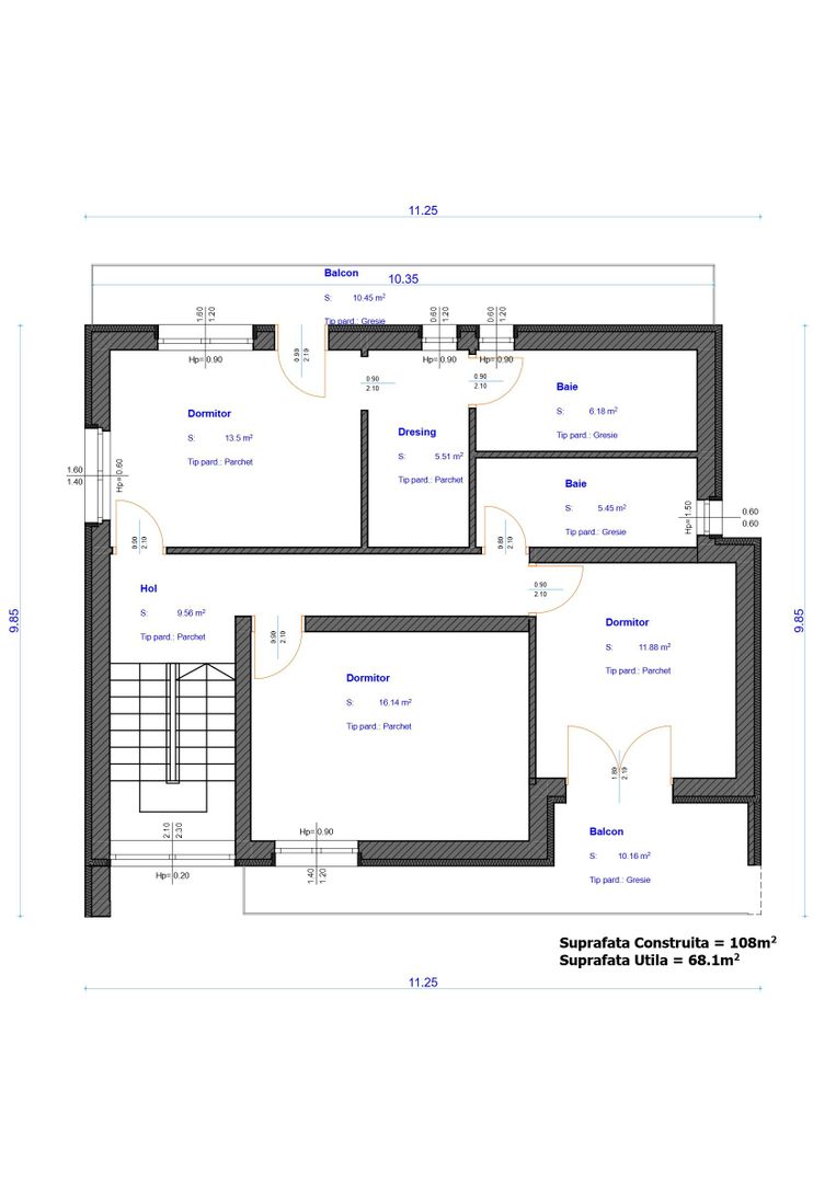 Casă nouă cu 4 camere - Sânnicolaul Mic - Arad - Poză 32