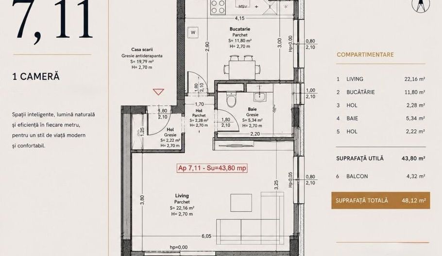 Soarelui – Braytim | Proiect Nou | Lift | Apartamente & S.A.D.-uri - Poză 14