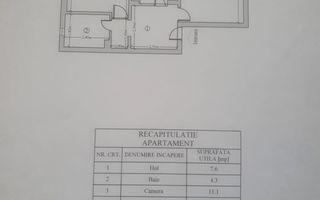 Ap Nicolina , 2 camere, 51 mp, decomandat – 109.000 € Neg. - Poză 7