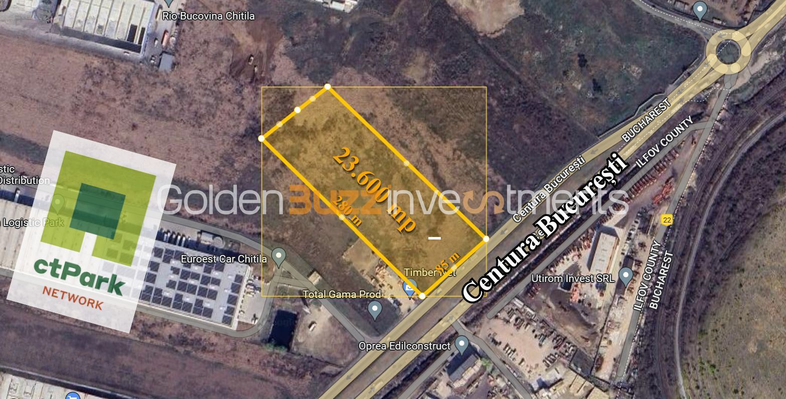 Teren de Vânzare Autorizat – Chitila | 23.600 mp | D: 85 m | - Schiță 4