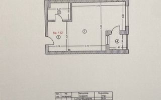 Garsoniera 38 mp, Sky Tower, Pasarela Metrou Berceni, Popesti-Leordeni - Schiță 15