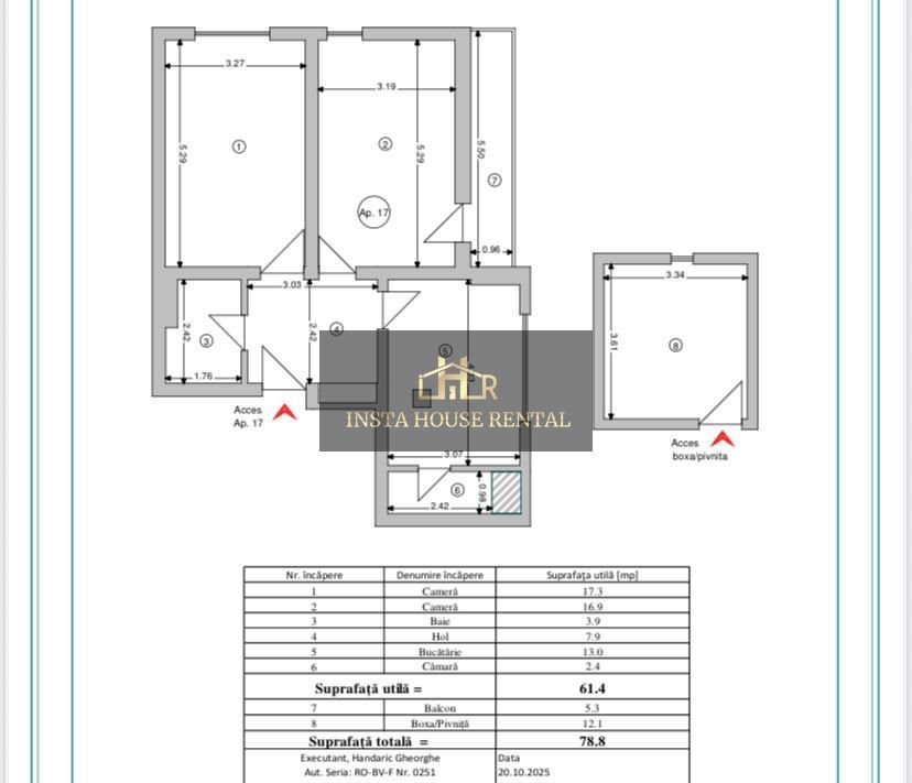Apartament 67 mp Brasov Vechi PANORAMIC VIEW *IDEAL INVESTITIE* - Schiță 11