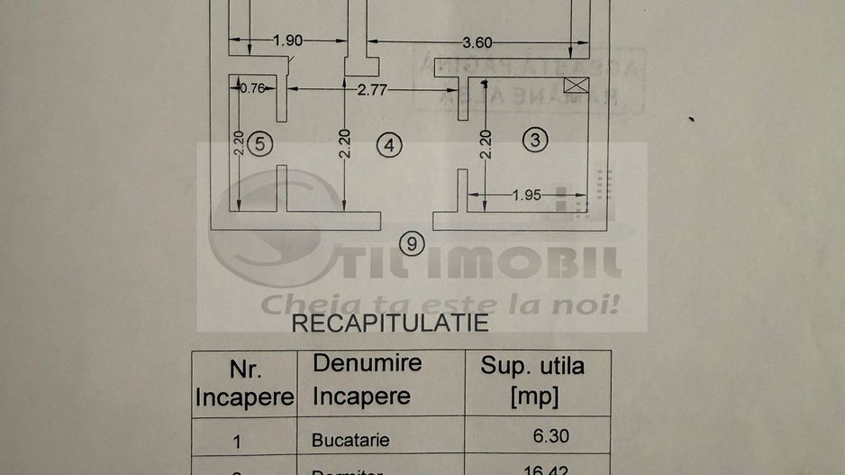 Apartament 1 camera, decomandat, Bucium, bloc 2013 mobilat modern - Poză 19