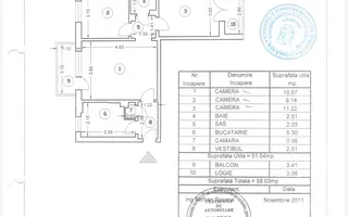 3 Camere | Kogalniceanu | Cismigiu | Izvor | 2 Balcoane - Schiță 14