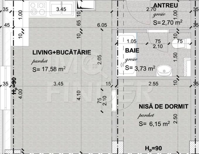 Vânzare apartament o camera, Calea Manastur, ultrafinisat - Poză 5