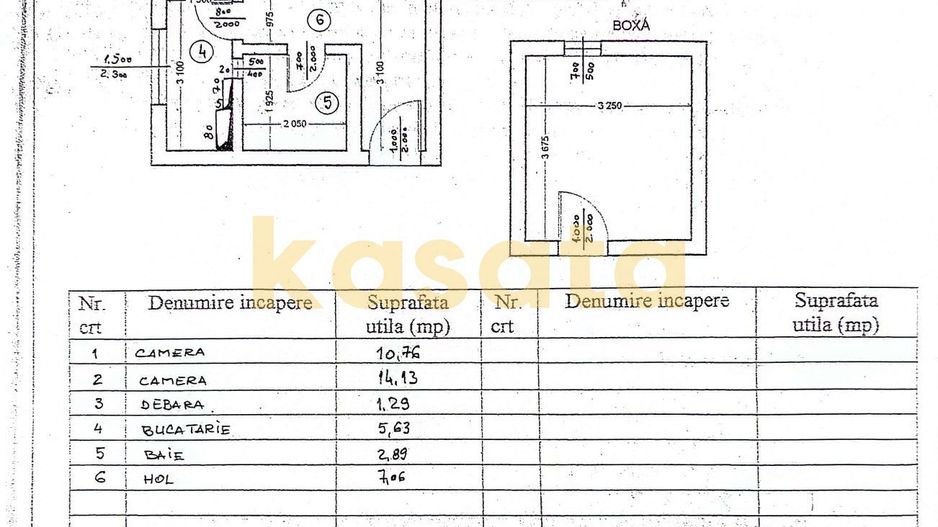 Apartament 2 camere | Floreasca | boxă | centrală proprie - Schiță 13